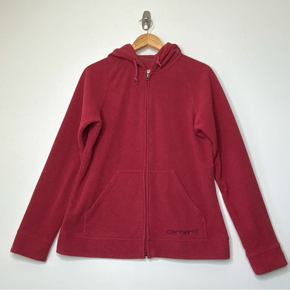 Carhartt Full Zip Hoodie Jacket.‎ Kids Size Large (12-14) Red.